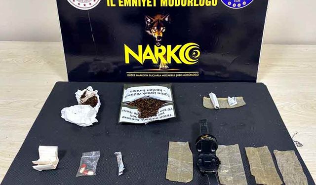 Düzce'de 2 uyuşturucu taciri tutuklandı