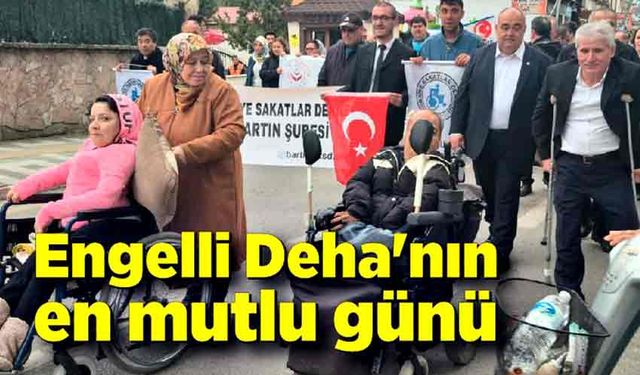 Engelli Deha'nın en mutlu günü
