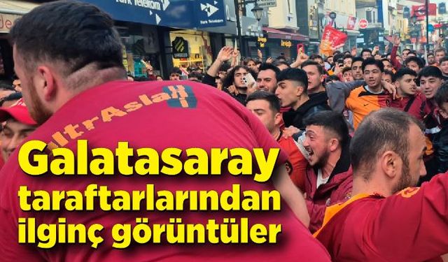 Bartın'da Galatasaray taraftarlarından ilginç görüntüler