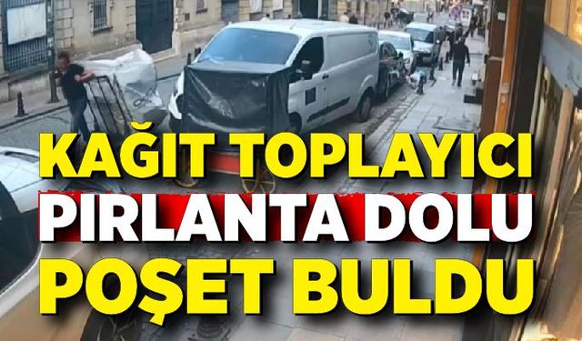 Kağıt toplayıcı çöpte 200 bin dolar değerinde pırlanta dolu poşet buldu