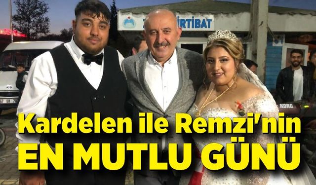 Kardelen ile Remzi'nin en mutlu günü