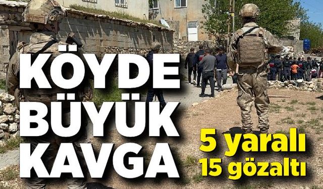 Husumetli aileler birbirine girdi: 5 yaralı, 15 gözaltı