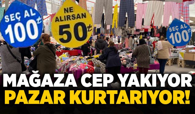 Mağaza cep yakıyor, pazar kurtarıyor!