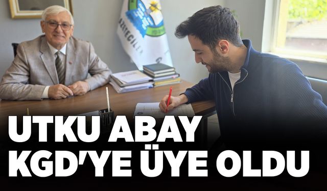 Utku Abay, KGD'ye üye oldu