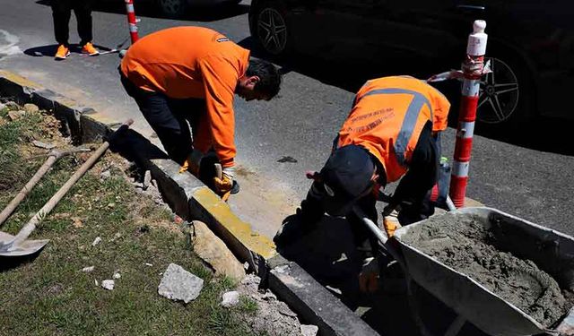 Belediye Fen İşleri ekipleri düzenleme ve bakım yapıyor