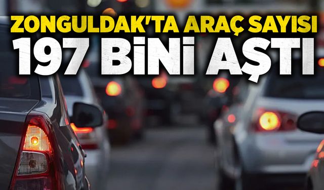 TÜİK açıkladı: Zonguldak'ta araç sayısı 197 bini aştı