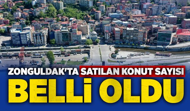 Zonguldak'ta satılan konut sayısı belli oldu