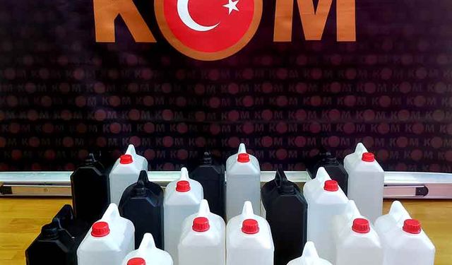 Bartın'da 90 litre sahte alkol yakalandı