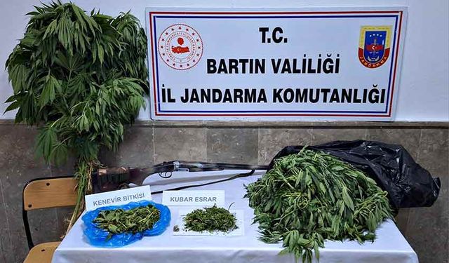 Jandarmadan iki adrese operasyon: Kubar esrar ve Hint keneviri ele geçirdi
