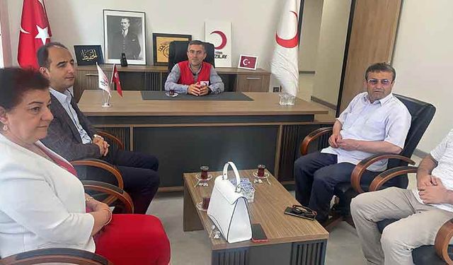 Vali Yardımcısı Uzan'dan Kızılay Başkanı Yalçın'a ziyaret
