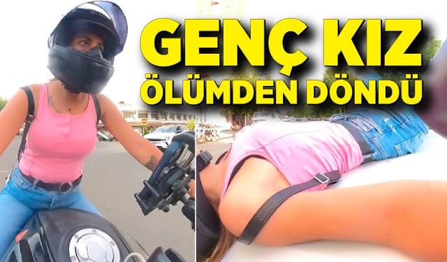 Genç kız kaputun üzerine düştü