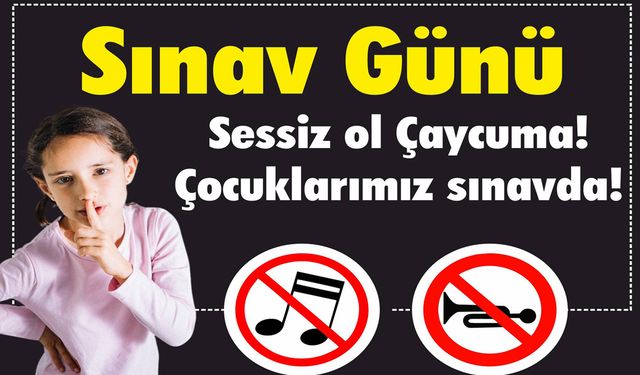 Çaycuma sessizlik çağrısı!