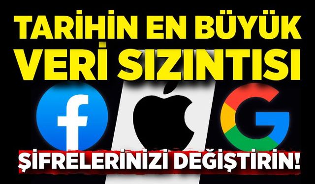Tarihin en büyük veri sızıntısı: 16 milyar şifre sızdırıldı