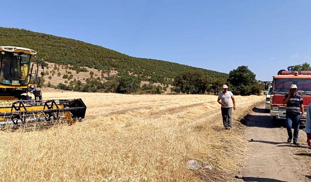 Simav’da biçerdöverlerin biçim yasağına uyup uymadığı kontrol ediliyor