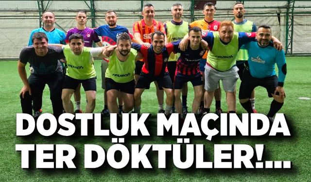 Zonguldak’ta basın sahaya indi: Dostluk maçında ter döktüler