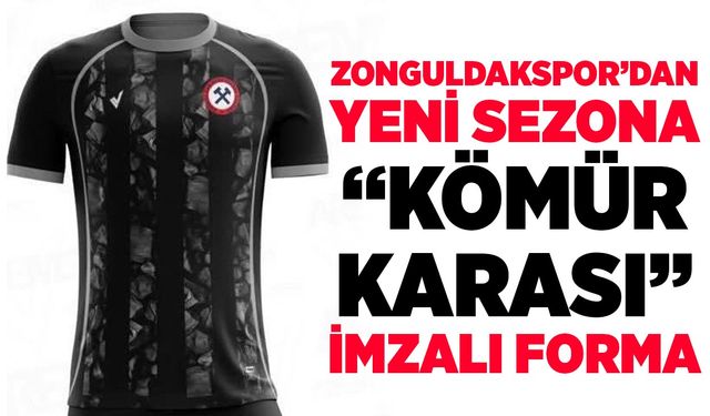 Zonguldakspor’dan yeni sezona “kömür karası” imzalı forma