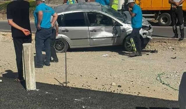 Elazığ otomobil takla attı: 1 yaralı