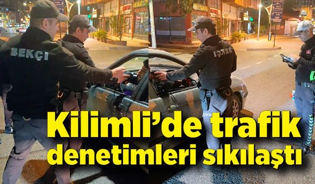 Kilimli’de trafik denetimleri sıkılaştı: Sürücüler alkolmetreye üfledi