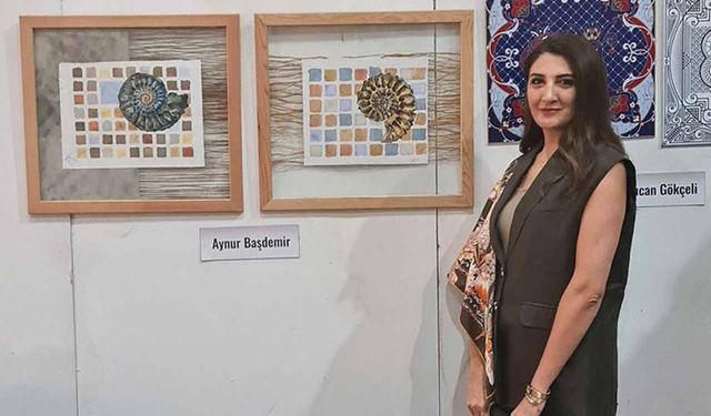 Mersinli sanatçının 'doğadan sanata' çalışması büyük ilgi gördü