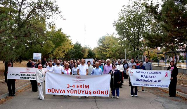Dünya Yürüyüş Günü’nde sağlıklı yaşam için adım attılar