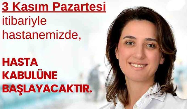 KBB Uzmanı Op. Dr. Evrim Balbalıoğlu görevine geri döndü
