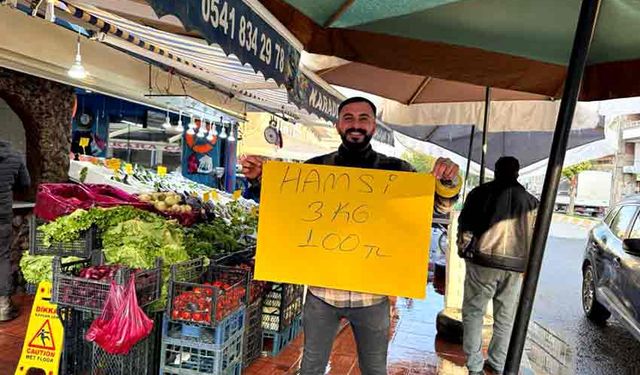 3 kilogramı 100 lira olan hamsiye vatandaşlardan yoğun ilgi