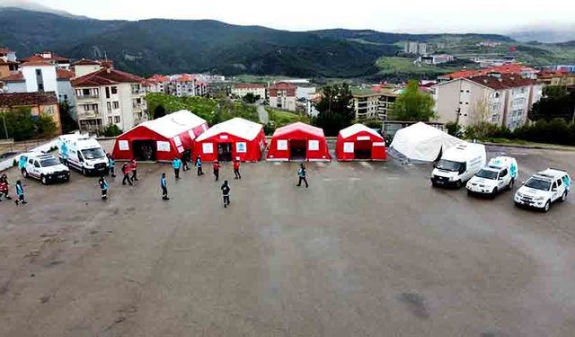 Karabük UMKE Sahra Hastanesi kapasitesini artırdı