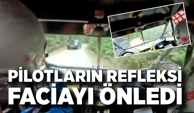 Baja yarışında sivil araç tehlike saçtı: Tecrübeli pilotlar faciayı önledi