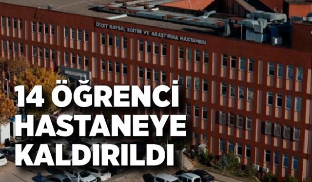 14 öğrenci yemekten zehirlenme şüphesiyle hastaneye başvurdu
