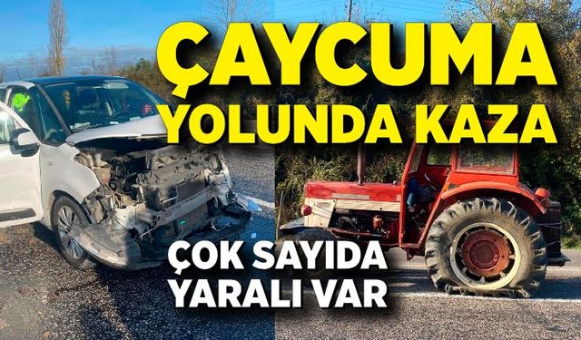 Çaycuma yolunda kaza: Çok sayıda yaralı var!