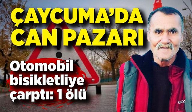 Çaycuma’da karşıya geçmek isterken can verdi