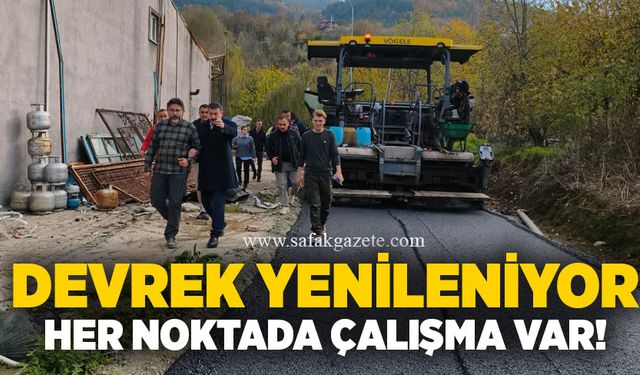 Devrek yenileniyor, her noktada çalışma var!