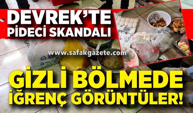Devrek'te Pideci Skandalı: Gizli Bölmeden Korkunç Görüntüler!