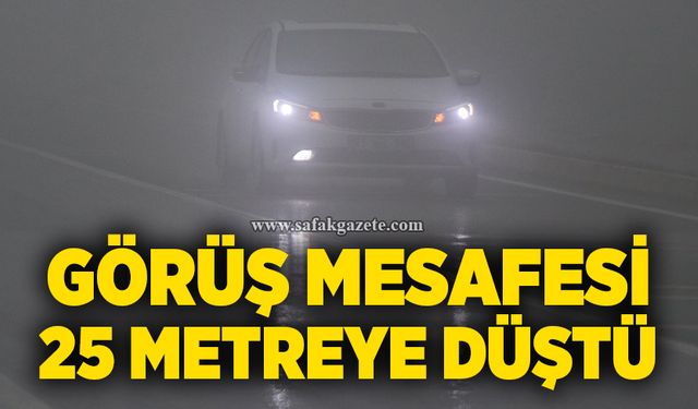 Bolu Dağı'nda göz gözü görmüyor: Görüş mesafesi 25 metreye düştü