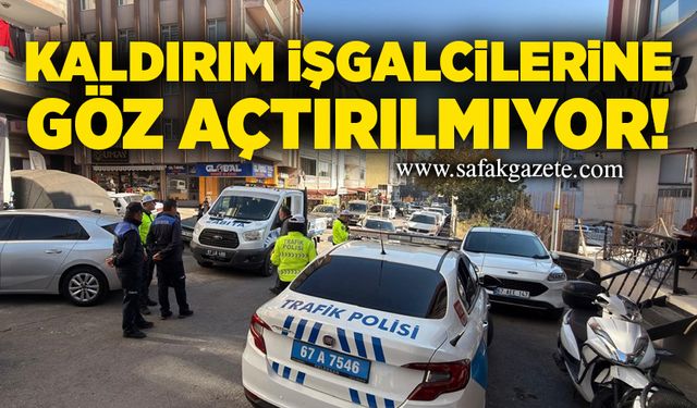 Kaldırım işgalcilerine göz açtırılmıyor!