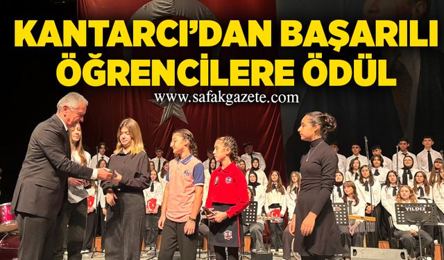 Kantarcı’dan başarılı öğrencilere ödül