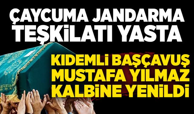 Çaycuma Jandarma teşkilatı yasta: Kıdemli Başçavuş Mustafa Yılmaz kalbine yenildi