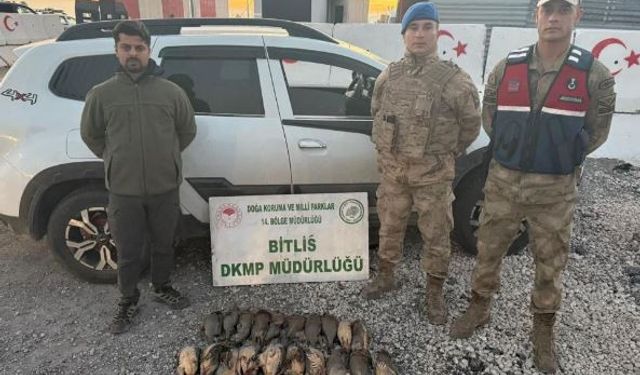 Kota aşımı yapan 5 avcıya 63 bin 680 lira ceza