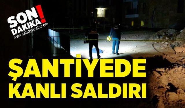 Şantiyede silahla vurulan işçi hastaneye kaldırıldı