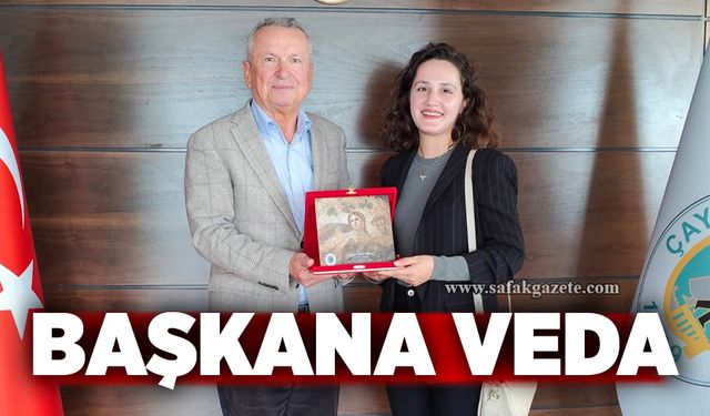 Başkana veda