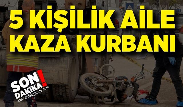 5 kişilik aile kaza kurbanı: Anne ve 2 aylık bebek yaşamını yitirdi