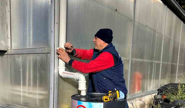 Yağmur suyu toplama sistemi seralara taşındı