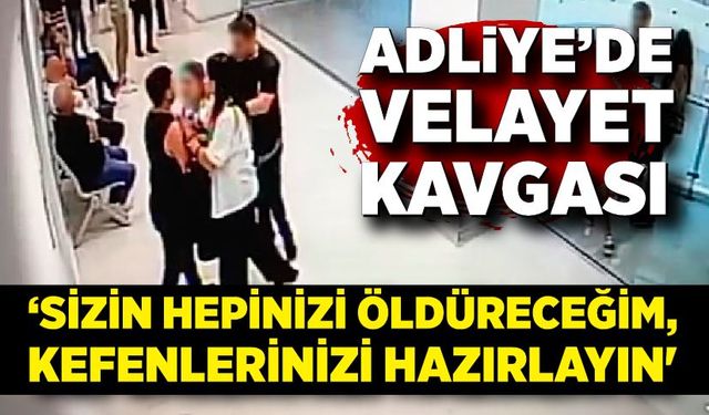 Adliye'de boşanan eşlerin velayet kavgası