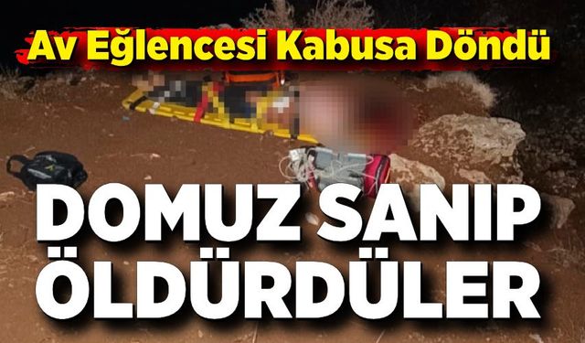 Domuz Sandılar, Arkadaşlarını Vurdular: 26 Yaşındaki Genç Hayatını Kaybetti