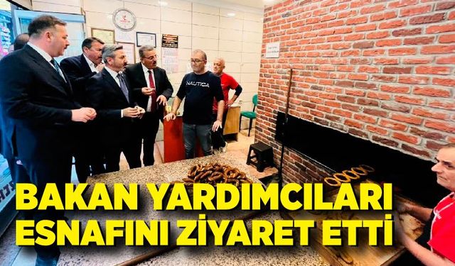 Bakan Yardımcıları Zonguldak esnafını ziyaret etti