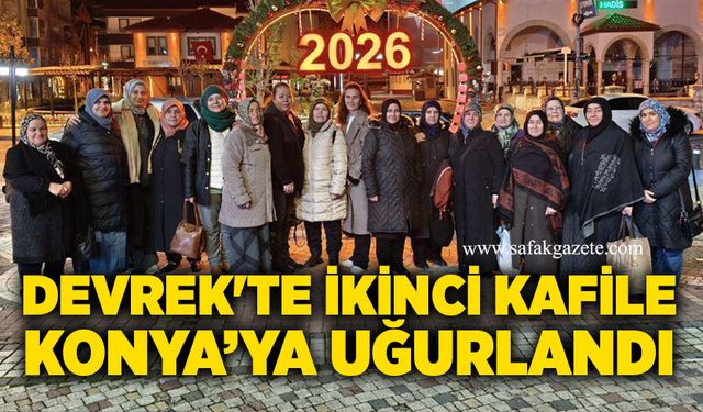 Devrek'te ikinci kafile Konya’ya uğurlandı