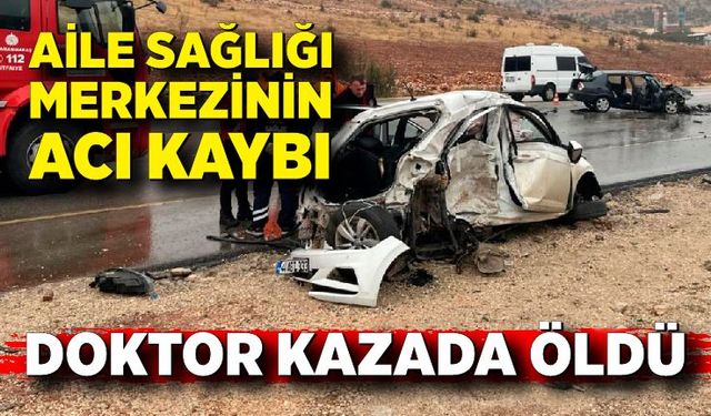 Otomobillerin hurdaya döndüğü kazada doktor öldü