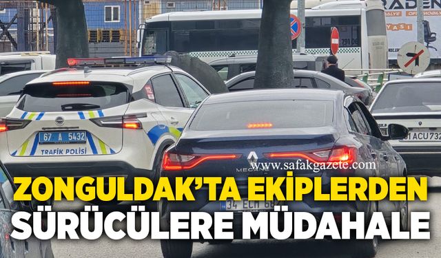 Ekiplerden sürücülere müdahale