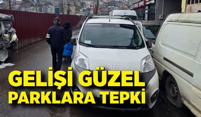 Gelişi güzel parklar trafiği kilitliyor