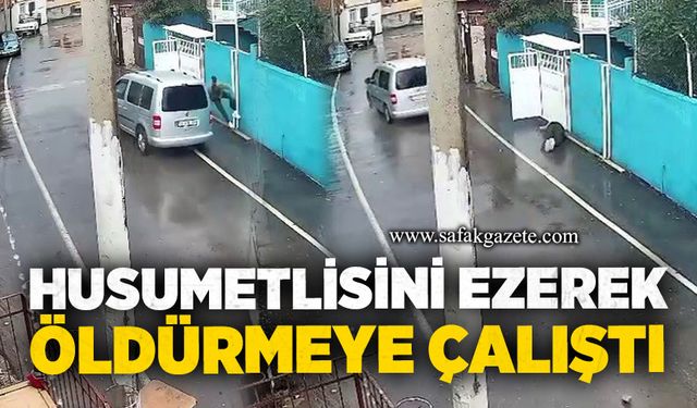 Husumetlisini ezerek öldürmeye çalıştı